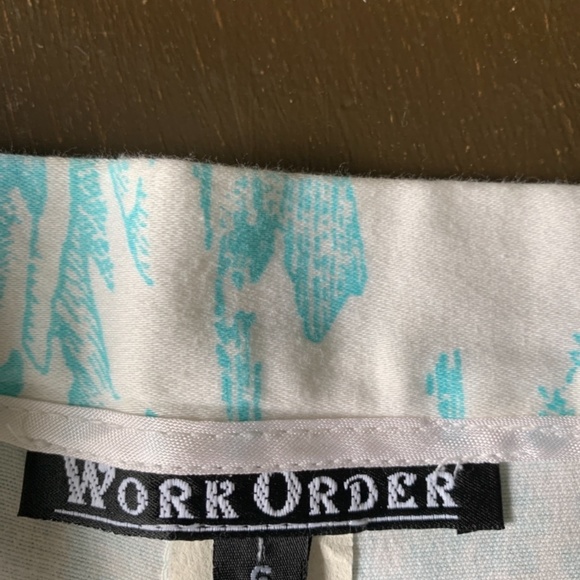 Work order gently used crop wide leg pants. 150 retail - Picture 2 of 3
